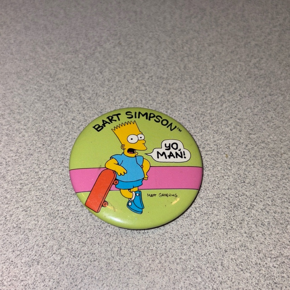 1989 Bart Simpson 2” Pin